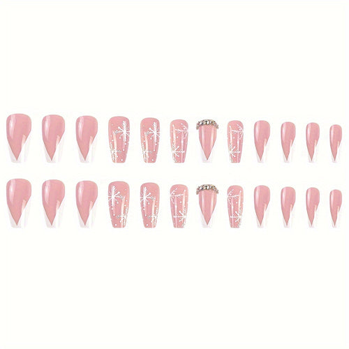  Pink Coffin Press-On Nails cashymart