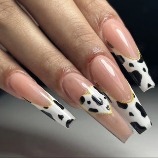  Pink French Style 3D Bowknot Press-On Nails cashymart