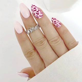  Pink French Style 3D Bowknot Press-On Nails cashymart