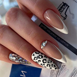  Pink French Style 3D Bowknot Press-On Nails cashymart