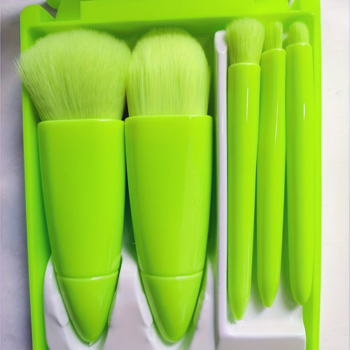  Pink Travel Makeup Brush Set cashymart