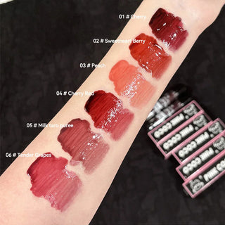  Pinkcoco Bear Doodle Mirror Lip Glaze Shiny Lip Gloss cashymart