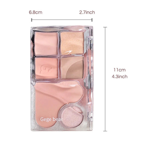  Pinky Heart Gege Bear Eyeshadow Palette cashymart
