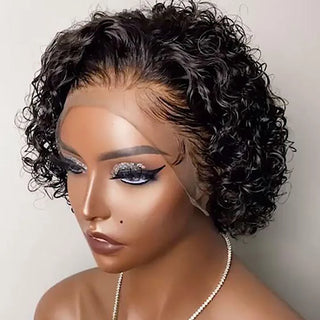  Pixie Cut Human Hair Lace Front Wig for Women cashymart