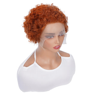  Pixie Cut Wig Human Hair Curly Lace Front cashymart