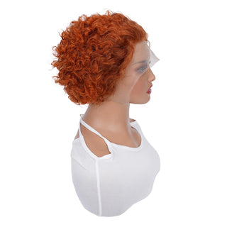  Pixie Cut Wig Human Hair Curly Lace Front cashymart