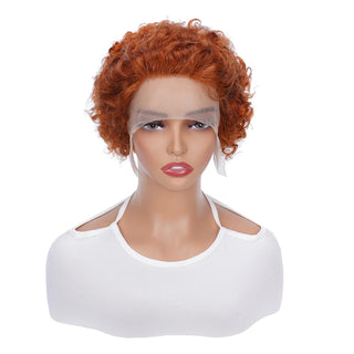  Pixie Cut Wig Human Hair Curly Lace Front cashymart