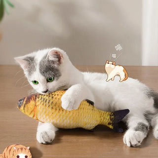  Plush Fish-Shaped Scratching Post Toy cashymart