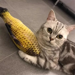  Plush Fish-Shaped Scratching Post Toy cashymart