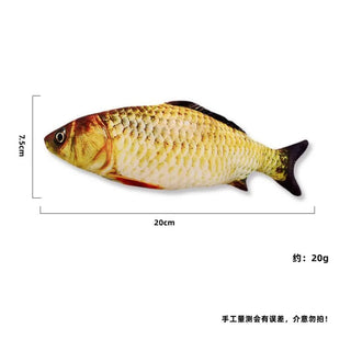  Plush Fish-Shaped Scratching Post Toy cashymart