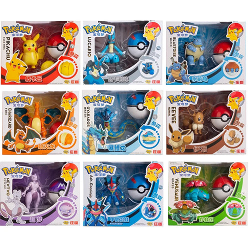  Pokemon Anime Figures Charizard Pikachu Gyarados Toy Mode cashymart