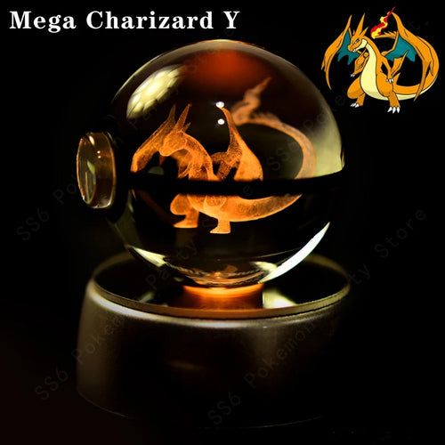  Pokemon Crystal Ball 3D Lamp Night Light cashymart