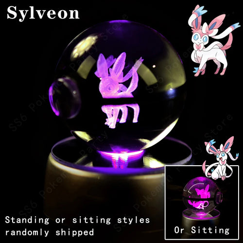  Pokemon Crystal Ball 3D Lamp Night Light cashymart