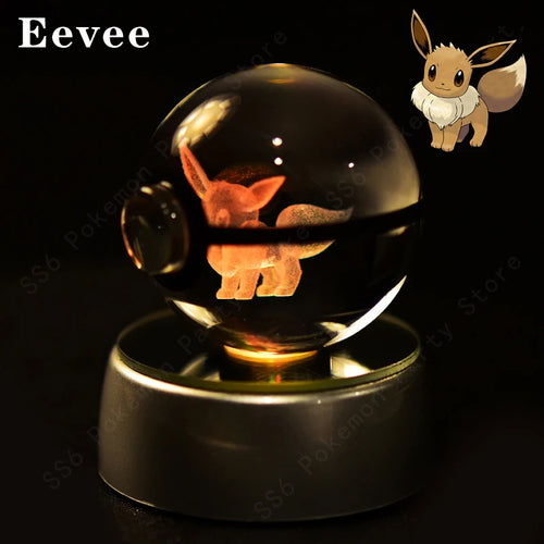  Pokemon Crystal Ball 3D Lamp Night Light cashymart