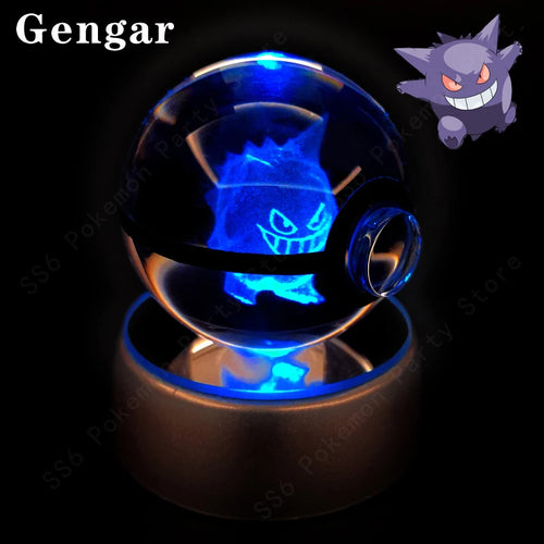  Pokemon Crystal Ball 3D Lamp Night Light cashymart