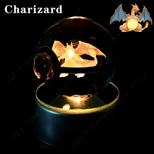  Pokemon Crystal Ball 3D Lamp Night Light cashymart