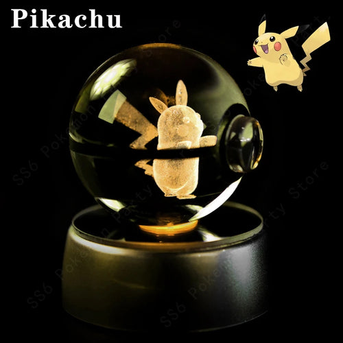  Pokemon Crystal Ball 3D Lamp Night Light cashymart