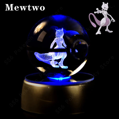  Pokemon Crystal Ball 3D Lamp Night Light cashymart