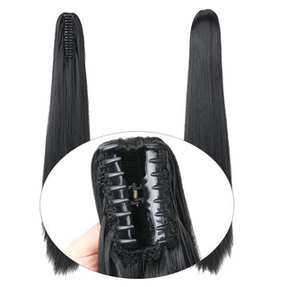  Ponytail Extension Clip In Straight Hairpiece cashymart