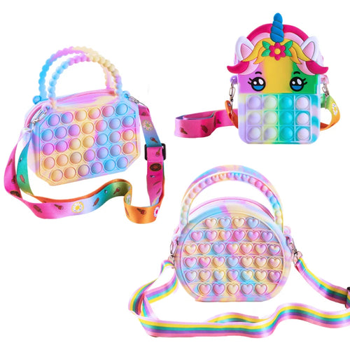  Pop Purse Silicone Sensory Push Bubble Bag cashymart