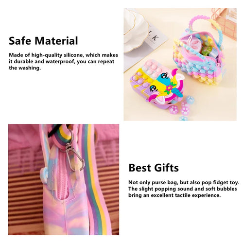  Pop Purse Silicone Sensory Push Bubble Bag cashymart