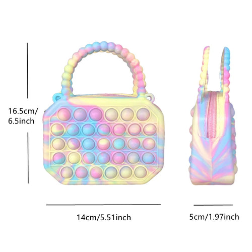  Pop Purse Silicone Sensory Push Bubble Bag cashymart