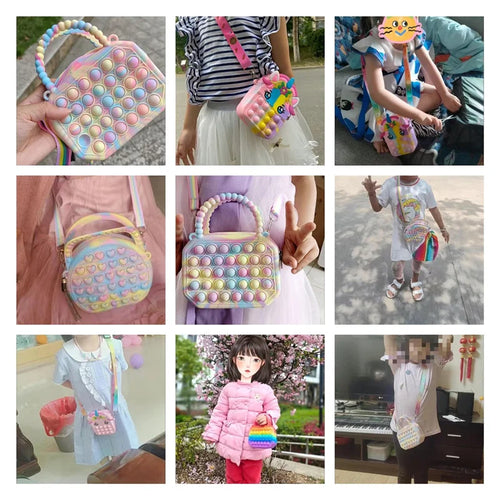  Pop Purse Silicone Sensory Push Bubble Bag cashymart