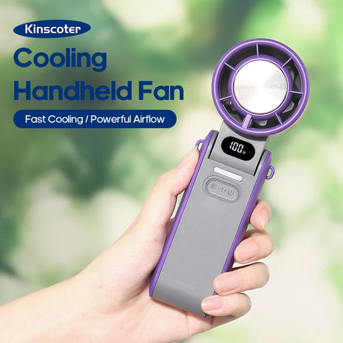  Portable 3600mAh Handheld Fan with Turbo cashymart