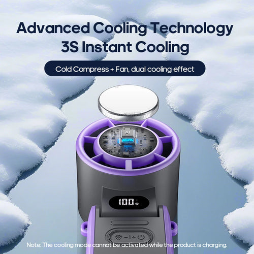  Portable 3600mAh Handheld Fan with Turbo cashymart
