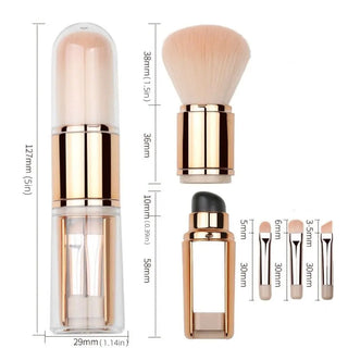  Portable 5 in 1 Eye Shadow Brush Set cashymart