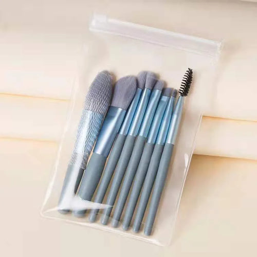  Portable 8Pcs Makeup Brush Set for Flawless Application cashymart