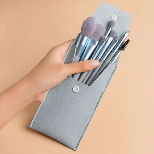  Portable 8Pcs Makeup Brush Set for Flawless Application cashymart