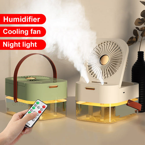  Portable Cooling and Humidifying Fan with Night Light cashymart
