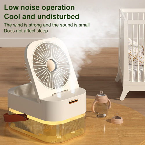  Portable Cooling and Humidifying Fan with Night Light cashymart