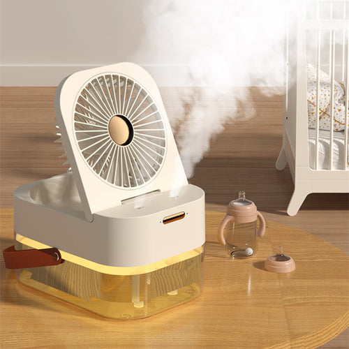  Portable Cooling and Humidifying Fan with Night Light cashymart