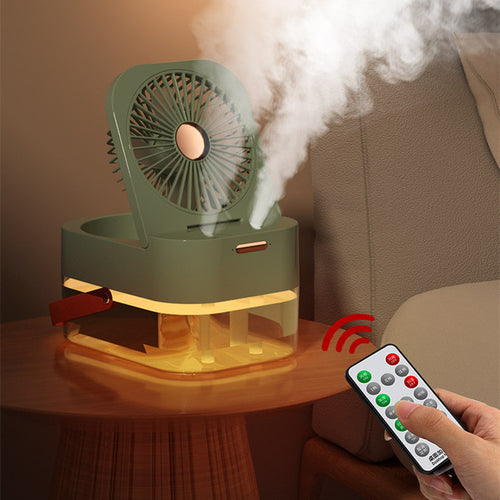  Portable Cooling and Humidifying Fan with Night Light cashymart