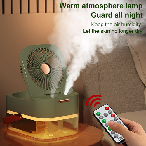  Portable Cooling and Humidifying Fan with Night Light cashymart