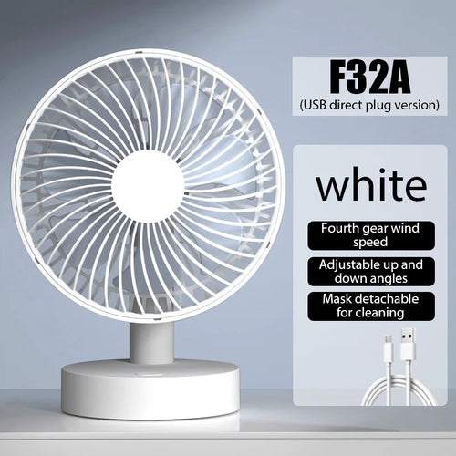  Portable USB Electric Fan for Home Office cashymart