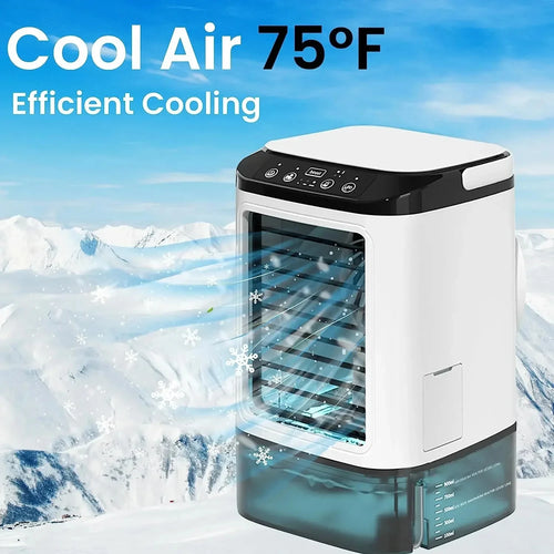  Portable Ultrasonic Air Cooler Fan with Night Light cashymart