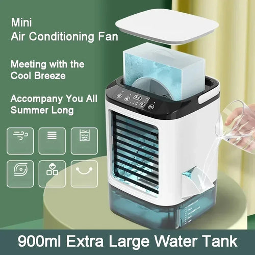  Portable Ultrasonic Air Cooler Fan with Night Light cashymart