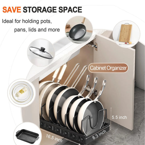  Pots and Pans Organizer Under Cabinet cashymart