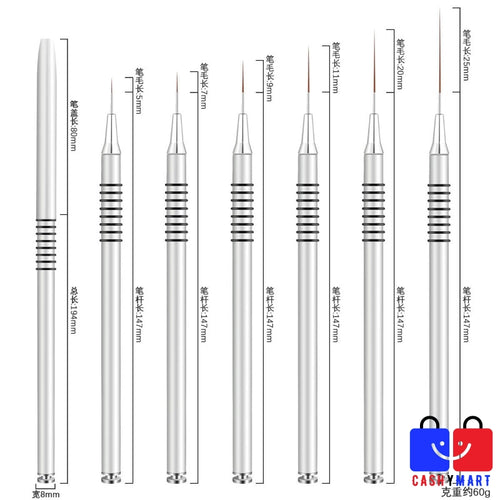  Precision Nail Art Liner Brushes cashymart