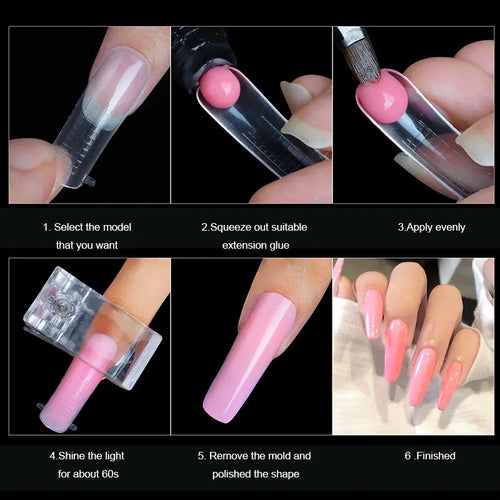  Press On Nails Dual Forms Full Cover Tips cashymart