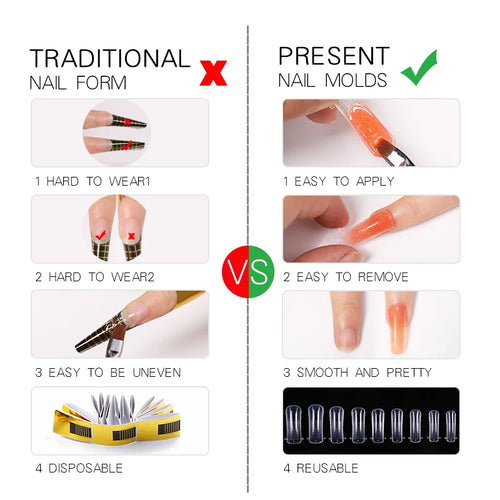  Press On Nails Dual Forms Full Cover Tips cashymart