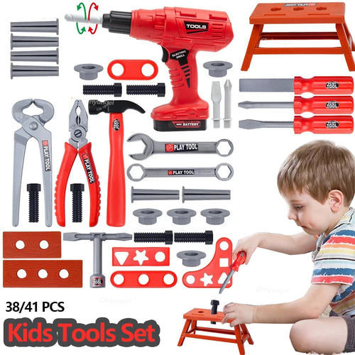  Pretend Tools Kit for Kids cashymart
