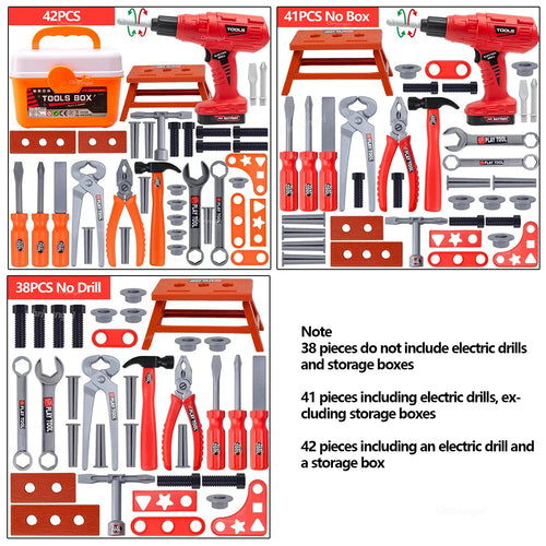  Pretend Tools Kit for Kids cashymart