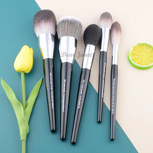  Pro Makeup Brushes with Black Handle cashymart