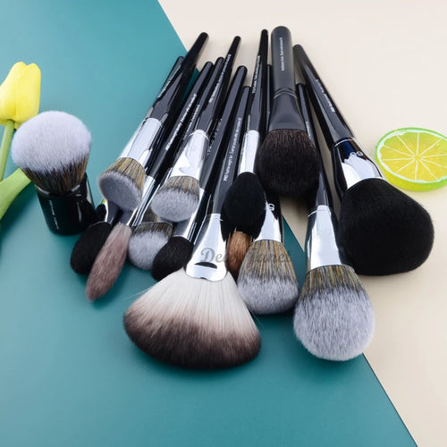  Pro Makeup Brushes with Black Handle cashymart