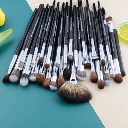  Pro Makeup Brushes with Black Handle cashymart