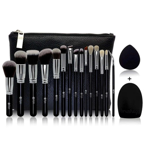  Professional Black Makeup Brush Set for Flawless Looks cashymart